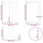 vidaXL Couchtischbeine T-Form 2 Stk. Naturstahl 28x25x(42-43) cm Stahl vidaXL Couchtischbeine T-Form 2 Stk. Naturstahl 28x25x(42-43) cm Stahl