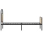 vidaXL Bettgestell ohne Matratze 80x200 cm Sonoma-Eiche Holzwerkstoff