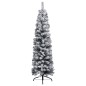 Künstlicher Weihnachtsbaum Schlank mit LEDs & Kugeln Grün 150cm Künstlicher Weihnachtsbaum Schlank mit LEDs & Kugeln Grün 150cm