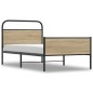 vidaXL Bettgestell ohne Matratze 107x203 cm Sonoma-Eiche Holzwerkstoff vidaXL Bettgestell ohne Matratze 107x203 cm Sonoma-Eiche Holzwerkstoff