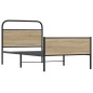 vidaXL Bettgestell ohne Matratze 107x203 cm Sonoma-Eiche Holzwerkstoff vidaXL Bettgestell ohne Matratze 107x203 cm Sonoma-Eiche Holzwerkstoff