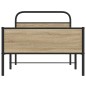 vidaXL Bettgestell ohne Matratze 107x203 cm Sonoma-Eiche Holzwerkstoff vidaXL Bettgestell ohne Matratze 107x203 cm Sonoma-Eiche Holzwerkstoff