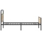 vidaXL Bettgestell ohne Matratze 107x203 cm Sonoma-Eiche Holzwerkstoff vidaXL Bettgestell ohne Matratze 107x203 cm Sonoma-Eiche Holzwerkstoff