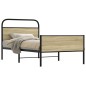 vidaXL Bettgestell ohne Matratze 90x200 cm Sonoma-Eiche Holzwerkstoff vidaXL Bettgestell ohne Matratze 90x200 cm Sonoma-Eiche Holzwerkstoff