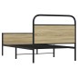 vidaXL Bettgestell ohne Matratze 90x200 cm Sonoma-Eiche Holzwerkstoff vidaXL Bettgestell ohne Matratze 90x200 cm Sonoma-Eiche Holzwerkstoff