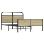 vidaXL Bettgestell ohne Matratze 135x190 cm Sonoma-Eiche Holzwerkstoff vidaXL Bettgestell ohne Matratze 135x190 cm Sonoma-Eiche Holzwerkstoff