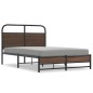 vidaXL Bettgestell ohne Matratze 120x190 cm Braun Eichen-Optik vidaXL Bettgestell ohne Matratze 120x190 cm Braun Eichen-Optik