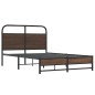 vidaXL Bettgestell ohne Matratze 120x190 cm Braun Eichen-Optik vidaXL Bettgestell ohne Matratze 120x190 cm Braun Eichen-Optik