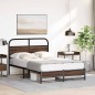 vidaXL Bettgestell ohne Matratze 120x190 cm Braun Eichen-Optik vidaXL Bettgestell ohne Matratze 120x190 cm Braun Eichen-Optik
