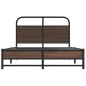 vidaXL Bettgestell ohne Matratze 120x190 cm Braun Eichen-Optik vidaXL Bettgestell ohne Matratze 120x190 cm Braun Eichen-Optik