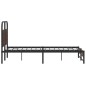 vidaXL Bettgestell ohne Matratze 120x190 cm Braun Eichen-Optik vidaXL Bettgestell ohne Matratze 120x190 cm Braun Eichen-Optik