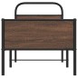 vidaXL Bettgestell ohne Matratze 80x200 cm Braun Eichen-Optik vidaXL Bettgestell ohne Matratze 80x200 cm Braun Eichen-Optik