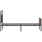 vidaXL Bettgestell ohne Matratze 80x200 cm Braun Eichen-Optik vidaXL Bettgestell ohne Matratze 80x200 cm Braun Eichen-Optik