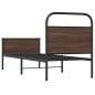 vidaXL Bettgestell ohne Matratze 80x200 cm Braun Eichen-Optik vidaXL Bettgestell ohne Matratze 80x200 cm Braun Eichen-Optik