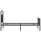 vidaXL Bettgestell ohne Matratze 90x200 cm Braun Eichen-Optik vidaXL Bettgestell ohne Matratze 90x200 cm Braun Eichen-Optik