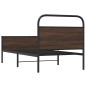 vidaXL Bettgestell ohne Matratze 90x200 cm Braun Eichen-Optik vidaXL Bettgestell ohne Matratze 90x200 cm Braun Eichen-Optik