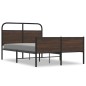 vidaXL Bettgestell ohne Matratze 140x190 cm Braun Eichen-Optik vidaXL Bettgestell ohne Matratze 140x190 cm Braun Eichen-Optik