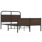 vidaXL Bettgestell ohne Matratze 140x190 cm Braun Eichen-Optik vidaXL Bettgestell ohne Matratze 140x190 cm Braun Eichen-Optik