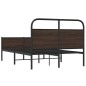 vidaXL Bettgestell ohne Matratze 140x190 cm Braun Eichen-Optik vidaXL Bettgestell ohne Matratze 140x190 cm Braun Eichen-Optik