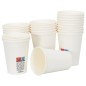 vidaXL Pappbecher 1000 Stk. 12oz 300ml Weiß
