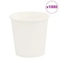 vidaXL Pappbecher 1000 Stk. 4oz 100ml Weiß
