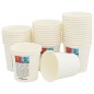 vidaXL Pappbecher 1000 Stk. 4oz 100ml Weiß