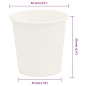 vidaXL Pappbecher 1000 Stk. 4oz 100ml Weiß