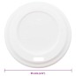 vidaXL Deckel für Pappbecher Ø60 mm 4oz 1000 Stk. Weiß Kunststoff vidaXL Deckel für Pappbecher Ø60 mm 4oz 1000 Stk. Weiß Kunststoff