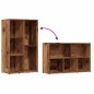 vidaXL Bücherregal Altholz-Optik 50x25x80 cm Holzwerkstoff vidaXL Bücherregal Altholz-Optik 50x25x80 cm Holzwerkstoff