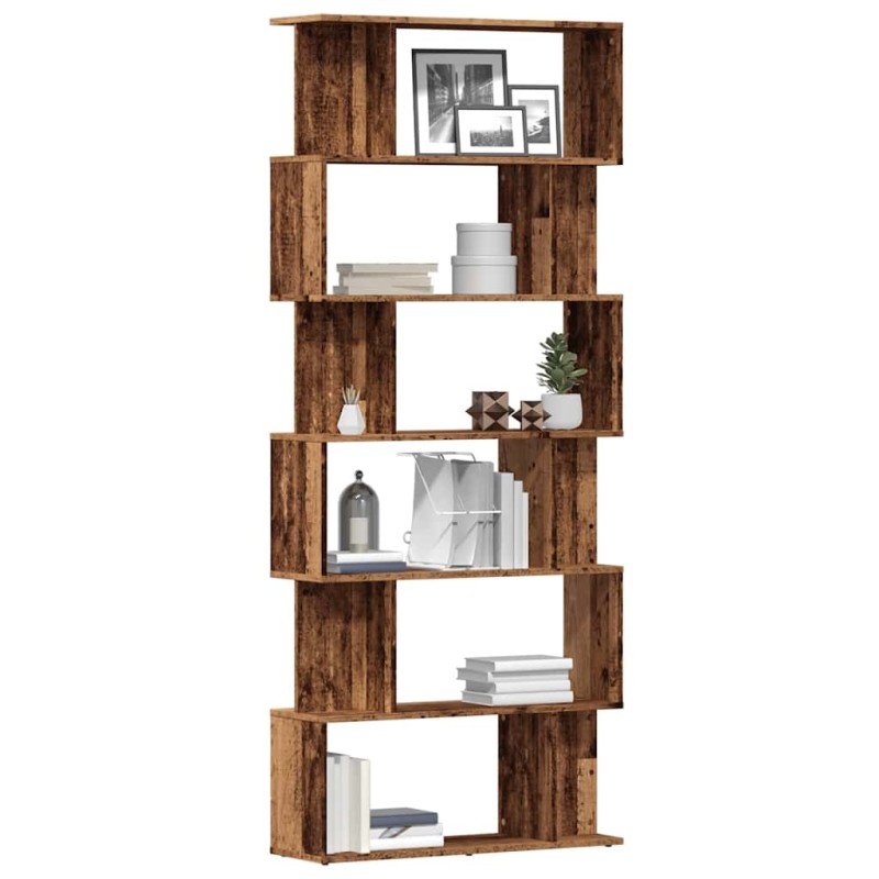 vidaXL Bücherregal Altholz-Optik 80x24x192 cm Holzwerkstoff vidaXL Bücherregal Altholz-Optik 80x24x192 cm Holzwerkstoff