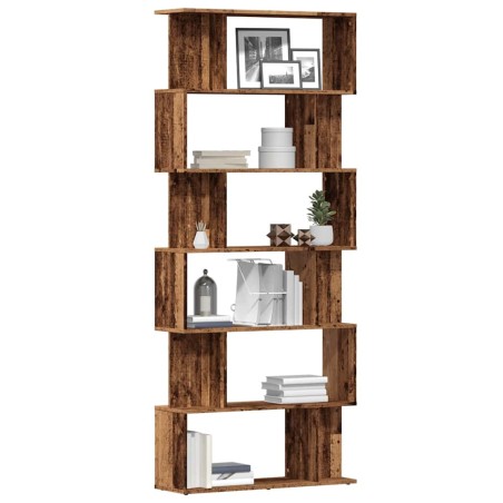 vidaXL Bücherregal Altholz-Optik 80x24x192 cm Holzwerkstoff