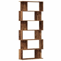 vidaXL Bücherregal Altholz-Optik 80x24x192 cm Holzwerkstoff