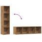 vidaXL Bücherregal Artisan-Eiche 36x30x143 cm Holzwerkstoff vidaXL Bücherregal Artisan-Eiche 36x30x143 cm Holzwerkstoff
