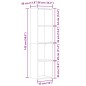 vidaXL Bücherregal Artisan-Eiche 36x30x143 cm Holzwerkstoff vidaXL Bücherregal Artisan-Eiche 36x30x143 cm Holzwerkstoff
