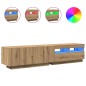 vidaXL TV-Schrank mit LED-Leuchten Artisan-Eiche 180x35x40 cm vidaXL TV-Schrank mit LED-Leuchten Artisan-Eiche 180x35x40 cm