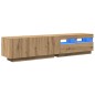 vidaXL TV-Schrank mit LED-Leuchten Artisan-Eiche 180x35x40 cm vidaXL TV-Schrank mit LED-Leuchten Artisan-Eiche 180x35x40 cm