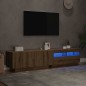 vidaXL TV-Schrank mit LED-Leuchten Artisan-Eiche 180x35x40 cm vidaXL TV-Schrank mit LED-Leuchten Artisan-Eiche 180x35x40 cm