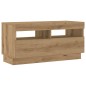 vidaXL TV-Schrank mit LED-Leuchten Artisan-Eiche 180x35x40 cm vidaXL TV-Schrank mit LED-Leuchten Artisan-Eiche 180x35x40 cm