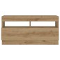 vidaXL TV-Schrank mit LED-Leuchten Artisan-Eiche 180x35x40 cm vidaXL TV-Schrank mit LED-Leuchten Artisan-Eiche 180x35x40 cm