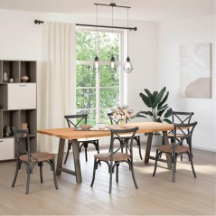 vidaXL Couchtischbeine A-Form 2 Stk. 80x(72-73) cm Stahl