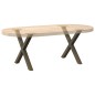 vidaXL Couchtischbeine X-Form 2 Stk. Naturstahl 60x(42-43) cm Stahl vidaXL Couchtischbeine X-Form 2 Stk. Naturstahl 60x(42-43) cm Stahl