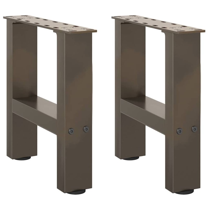 vidaXL Couchtischbeine Naturstahl 2 Stk. 30x(30-31) cm Stahl vidaXL Couchtischbeine Naturstahl 2 Stk. 30x(30-31) cm Stahl