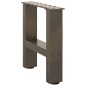 vidaXL Couchtischbeine Naturstahl 2 Stk. 30x(30-31) cm Stahl vidaXL Couchtischbeine Naturstahl 2 Stk. 30x(30-31) cm Stahl
