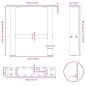 vidaXL Couchtischbeine Naturstahl 2 Stk. 30x(30-31) cm Stahl vidaXL Couchtischbeine Naturstahl 2 Stk. 30x(30-31) cm Stahl