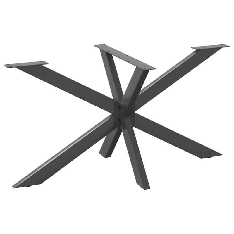 vidaXL Esstischbein in Spinnenform Anthrazit 150x78x(72-73) cm Stahl vidaXL Esstischbein in Spinnenform Anthrazit 150x78x(72-73) cm Stahl
