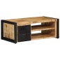 vidaXL Couchtisch 90x50x36 cm Raues Massivholz Mango vidaXL Couchtisch 90x50x36 cm Raues Massivholz Mango