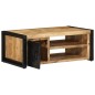 vidaXL Couchtisch 90x50x36 cm Raues Massivholz Mango vidaXL Couchtisch 90x50x36 cm Raues Massivholz Mango