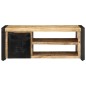 vidaXL Couchtisch 90x50x36 cm Raues Massivholz Mango vidaXL Couchtisch 90x50x36 cm Raues Massivholz Mango