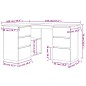 vidaXL Eckschreibtisch Altholz-Optik 145x100x76 cm Holzwerkstoff vidaXL Eckschreibtisch Altholz-Optik 145x100x76 cm Holzwerkstoff