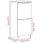 vidaXL Sideboard Artisan-Eiche 30x30x70 cm Holzwerkstoff vidaXL Sideboard Artisan-Eiche 30x30x70 cm Holzwerkstoff